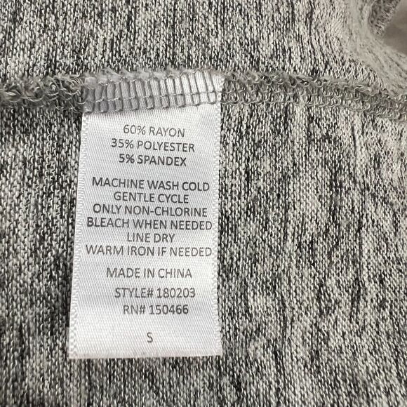 MIX 41Hawthorne open front lightweight light marled gray cardigan sz S - Picture 4 of 6